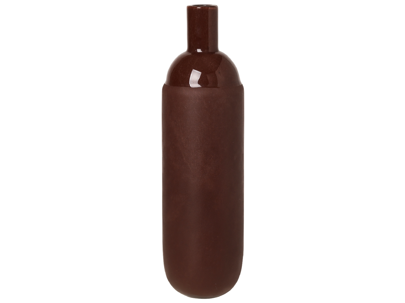 5710688182800 Broste Copenhagen Harald Vase Glas Madder Brown 37,6 cm