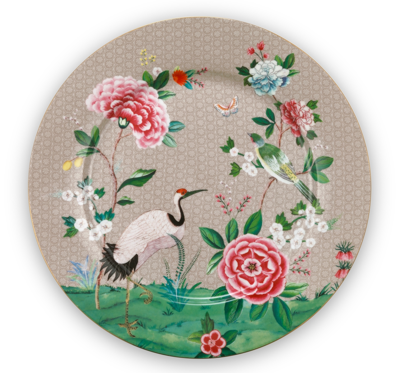 PIP STUDIO Blushing Birds Platzteller khaki 32 cm