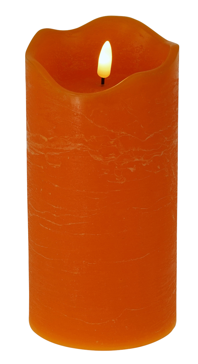 Werner Voß LED Kerze 3D Flame orange 10x20cm (1 Stück)
