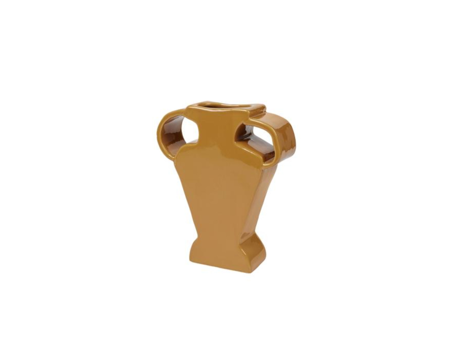 Broste Copenhagen Etta Vase Cinnamon Sand 24x8x30cm Freisteller 2