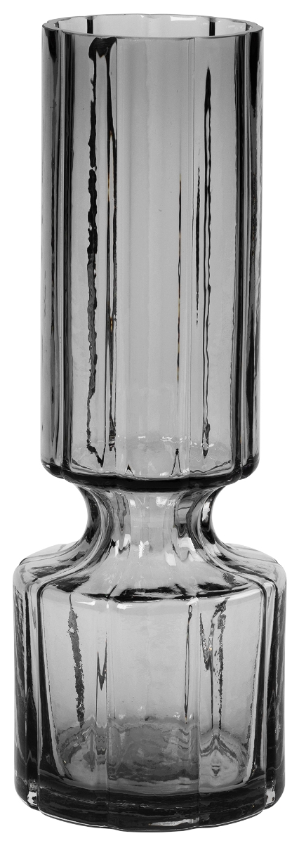 Broste Copenhagen Hyacint Vase Glas Smoked Pearl Clear 28,3 cm