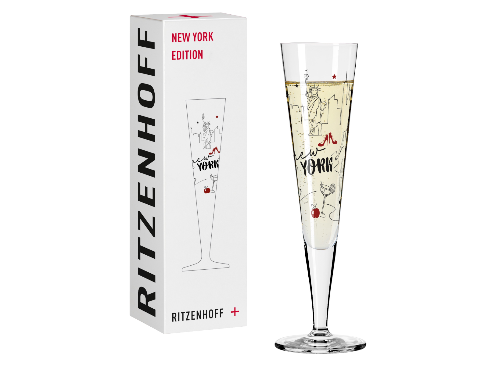 RITZENHOFF Champagnerglas New York (T. Kuhlmann) H24 Freisteller 3