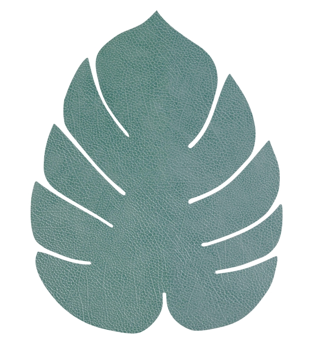 LIND DNA HIPPO Tischset Monstera Leaf S pastel green 26x22