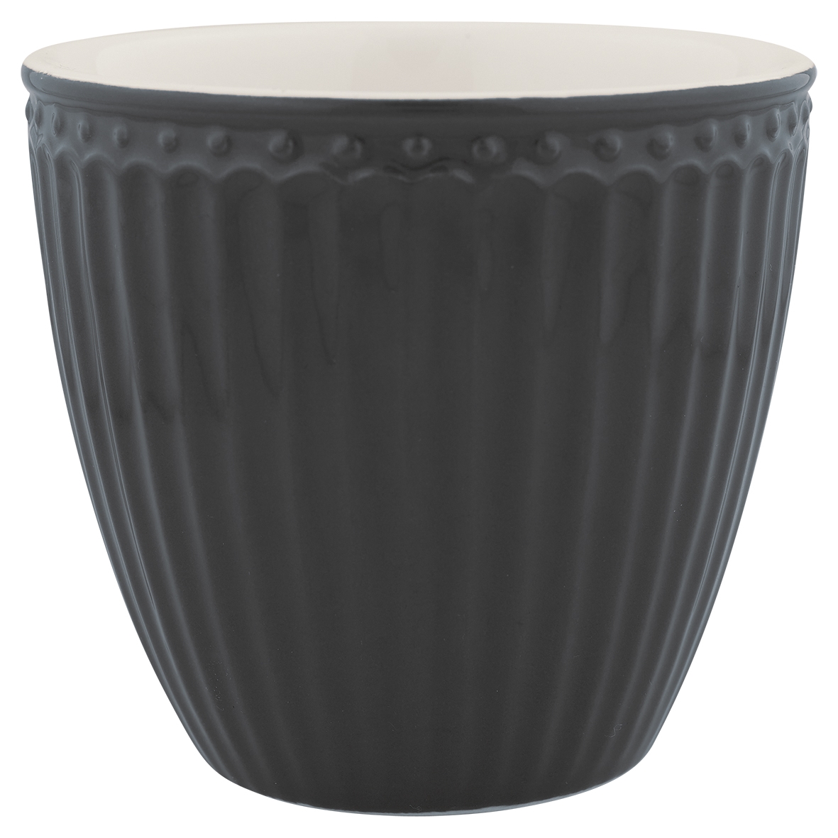 Greengate Alice Latte Cup dark grey 0,25 l