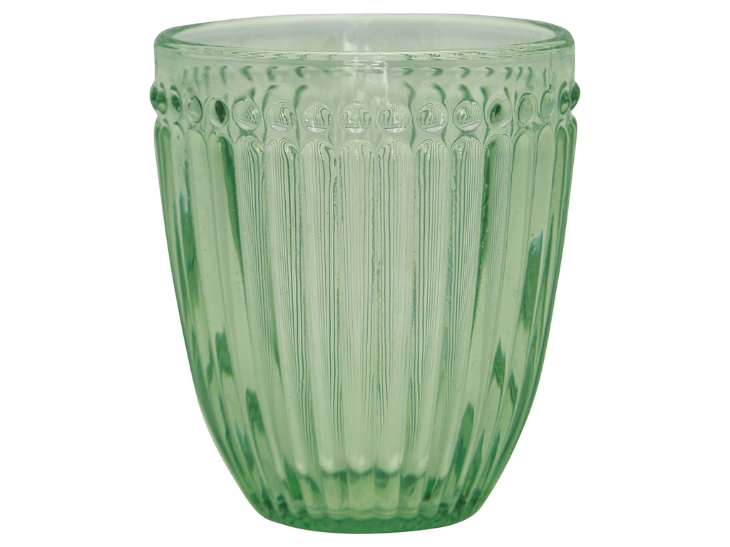 Greengate Alice Glass Water pale green 9 cm