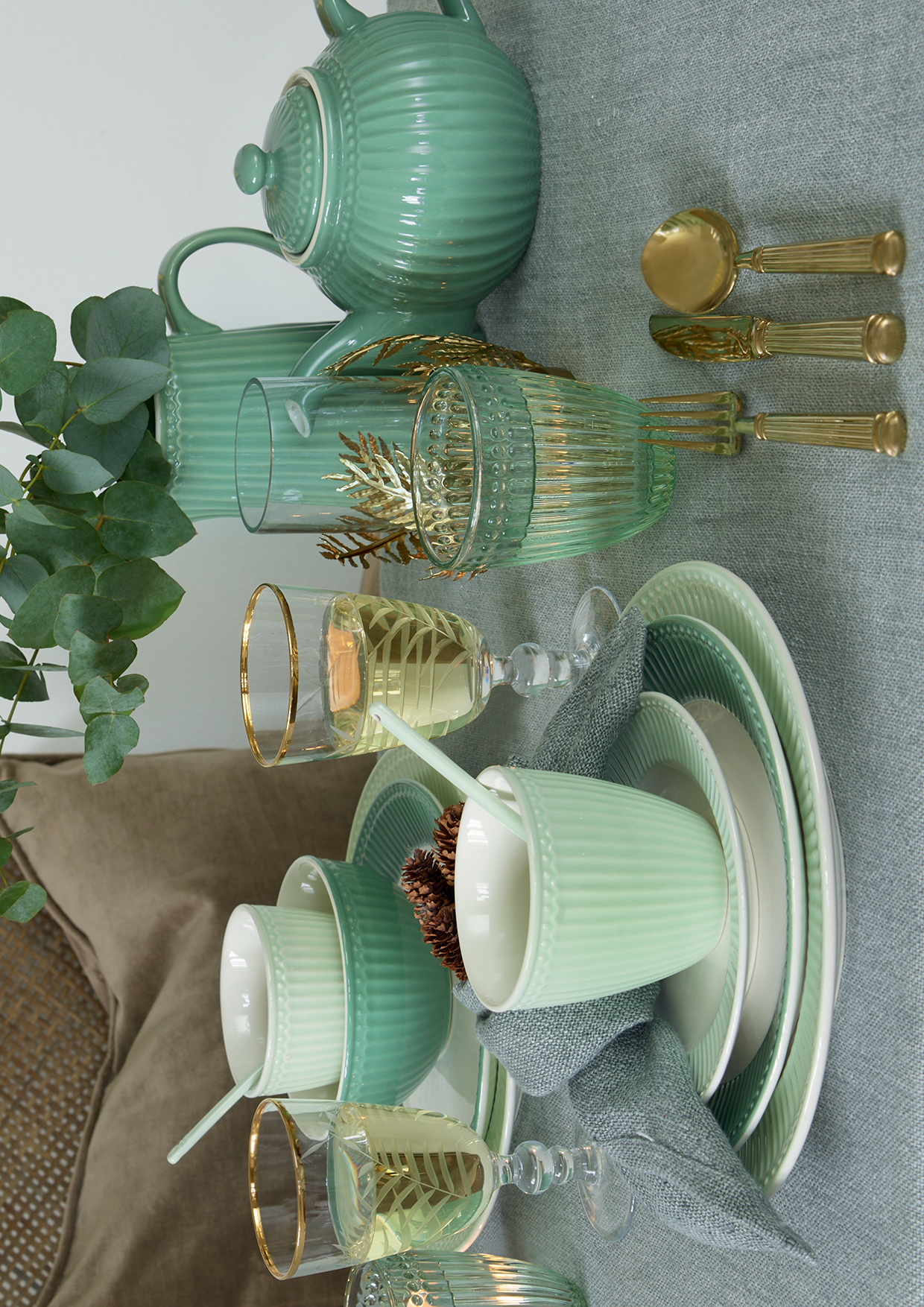 Greengate Alice Krug dusty green 1L