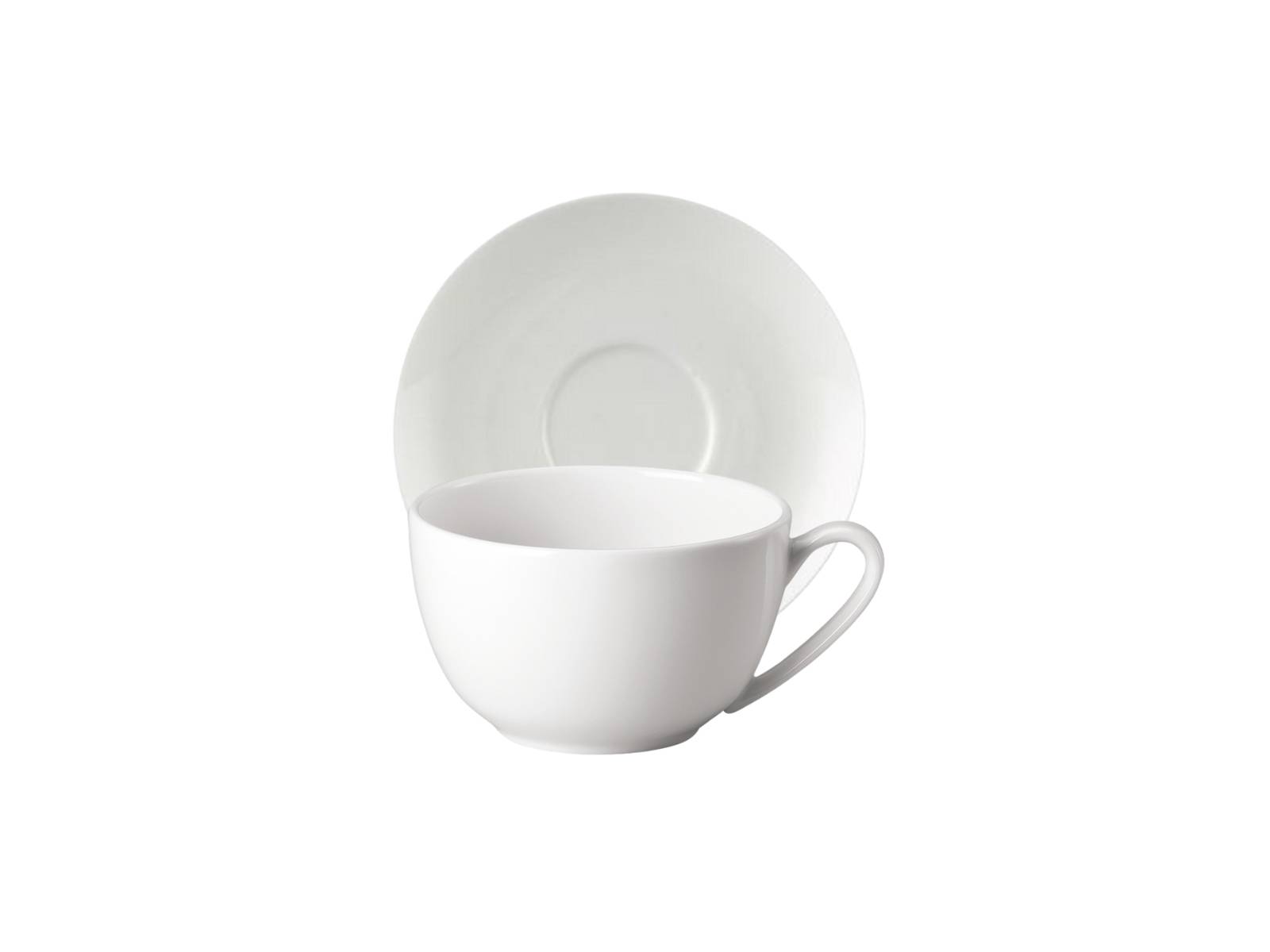 Rosenthal Jade Weiss Cappuccinotasse mit Untertasse Set2