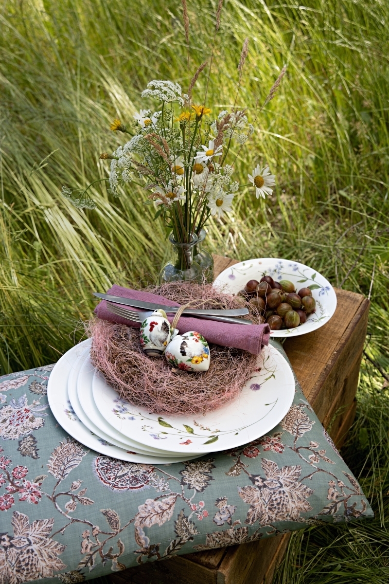 Hutschenreuther Porzellan-Mini-Ei Frühlingswiese Traubenhyazinthe