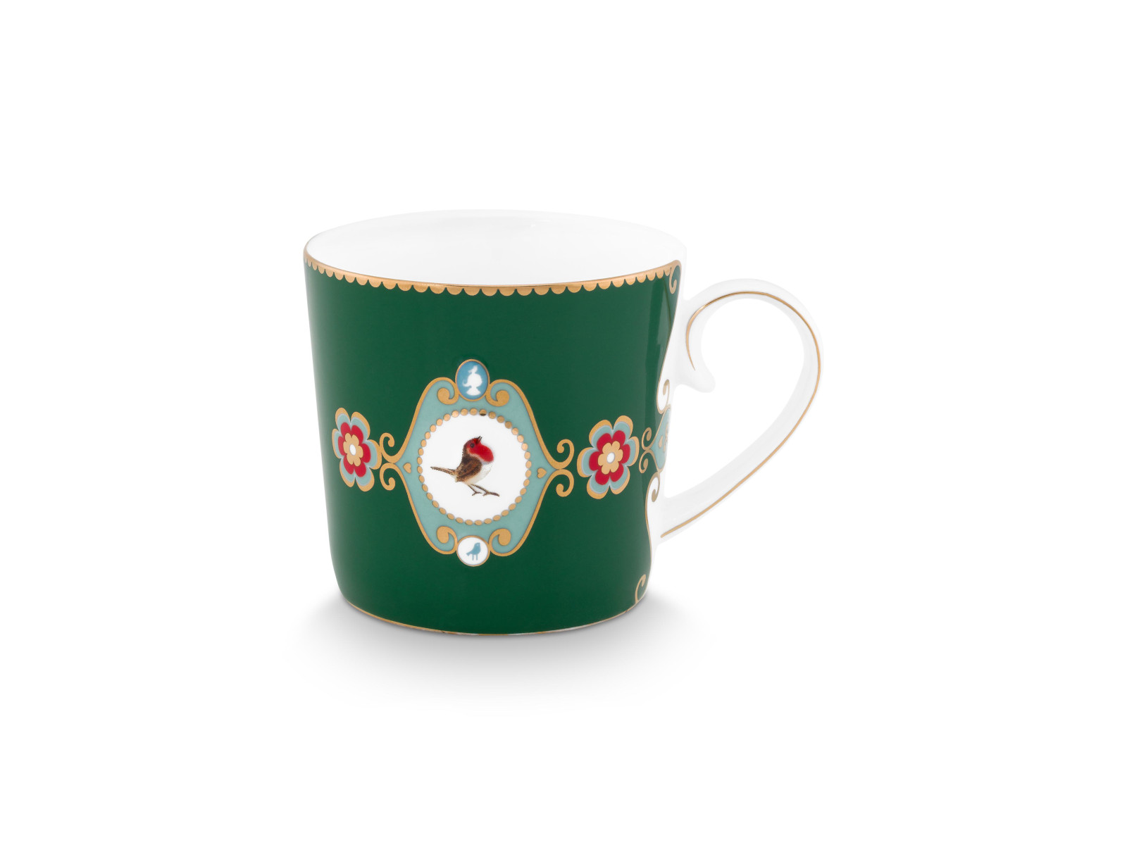 PIP STUDIO Love Birds Medallion Tasse dunkelgrün 150ml Love Birds Medallion Tasse dunkelgrün 150ml Freisteller 1