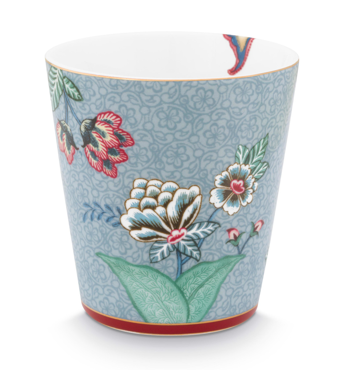 PIP STUDIO Flower Festival Oriental Geschenkset Becher ohne Henkel blau 0,23l Freisteller