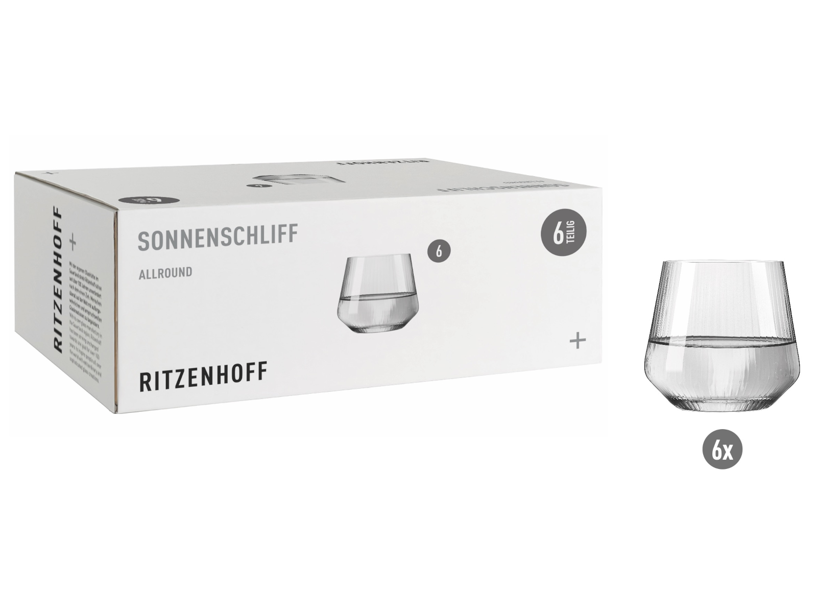 RITZENHOFF Sonnenschliff Allroundglas 6er Set H24 Freisteller 1