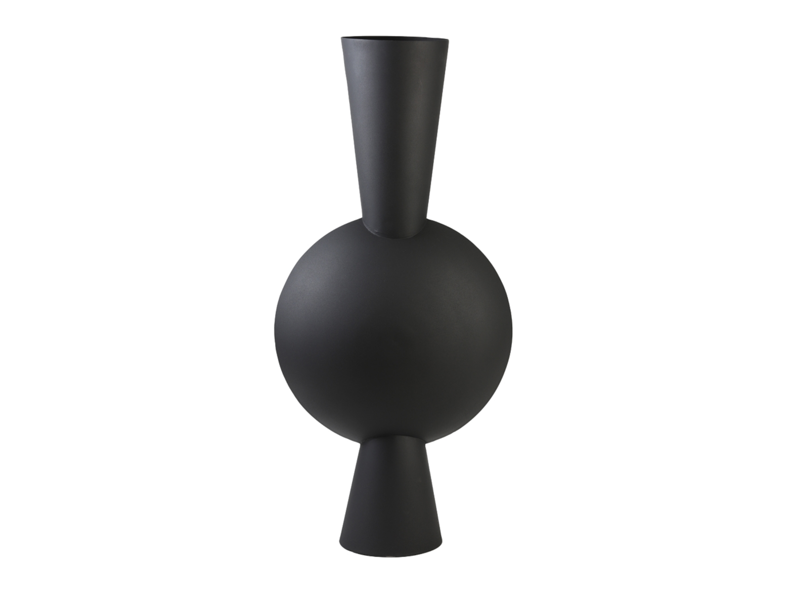 Light & Living Kavandu Vase matt schwarz 48 x 21 x 98,5 cm