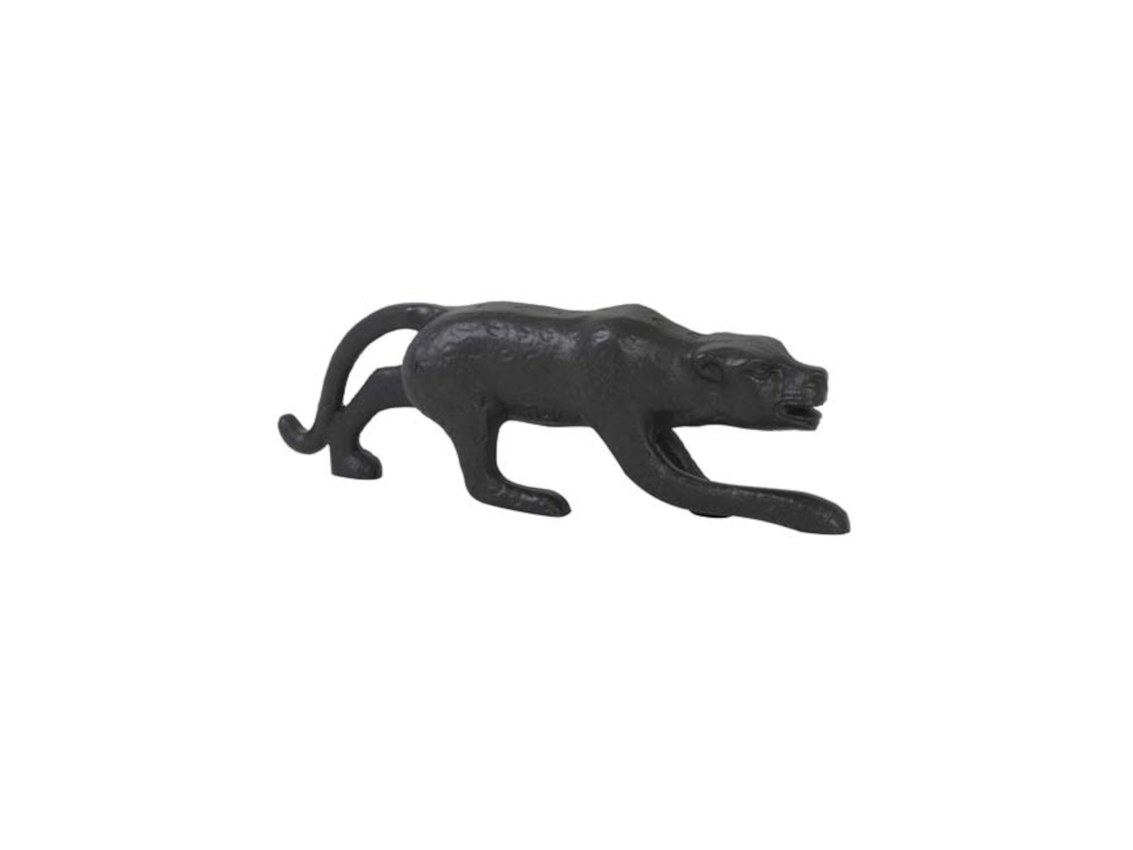 Light &amp; Living LEOPARD Ornament schwarz matt 21 x 3,5 x 6,5 cm Freisteller