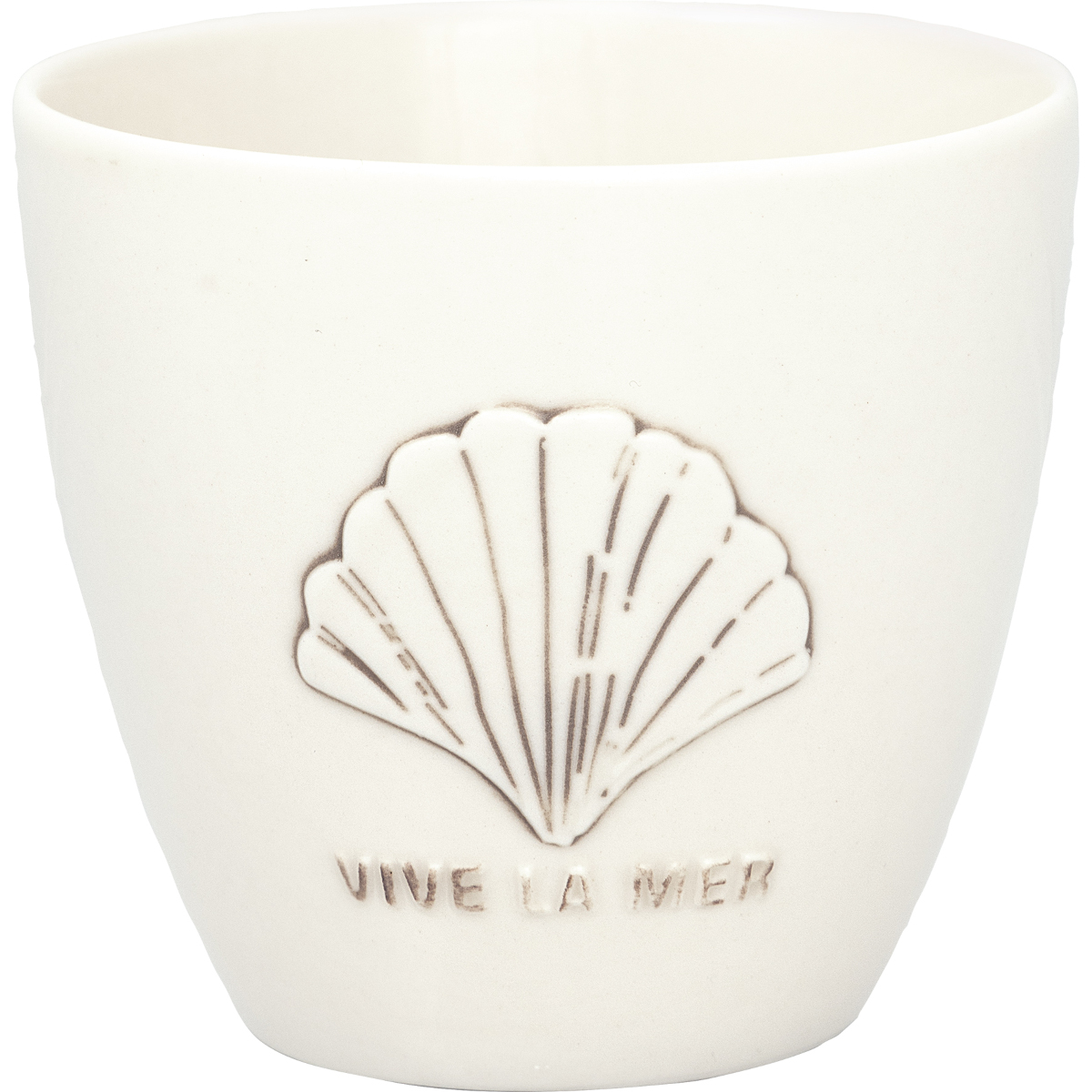 Greengate Vive la mer Latte Cup white 0,35l