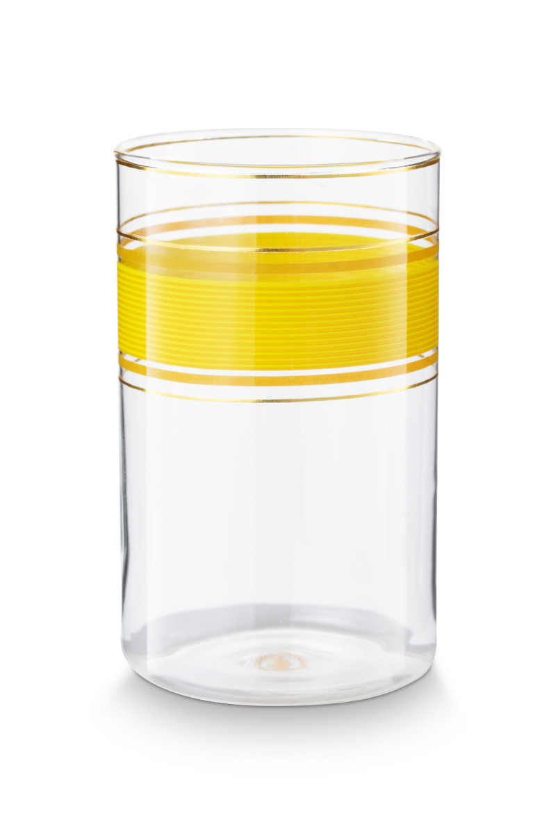 PIP STUDIO Chique Longdrinkglas gelb 360ml