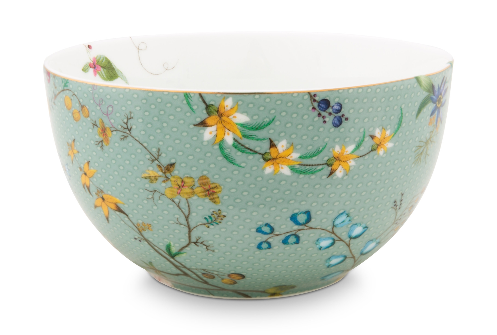 PIP STUDIO Jolie Flowers Blue Bowl 12 cm