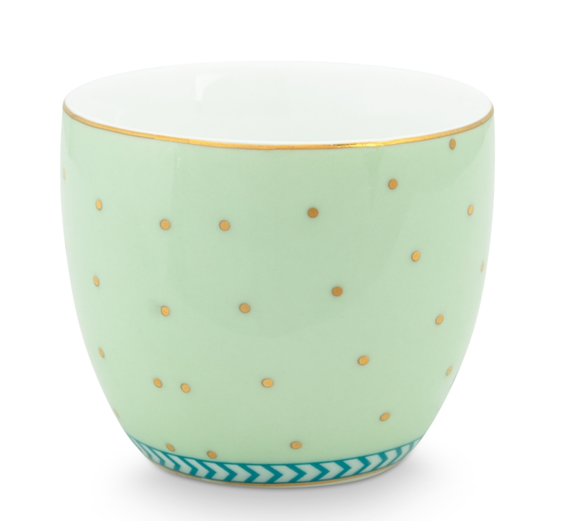 PIP STUDIO Jolie Gold Dots Green Eierbecher 4 cm