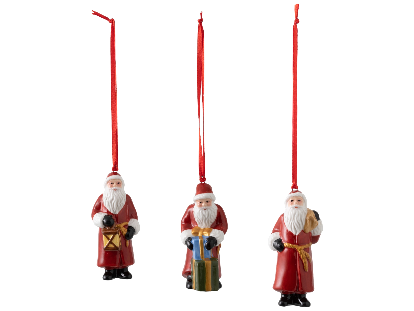 Villeroy &amp; Boch Nostalgic Ornaments Ornamente Santa Claus 3tlg.