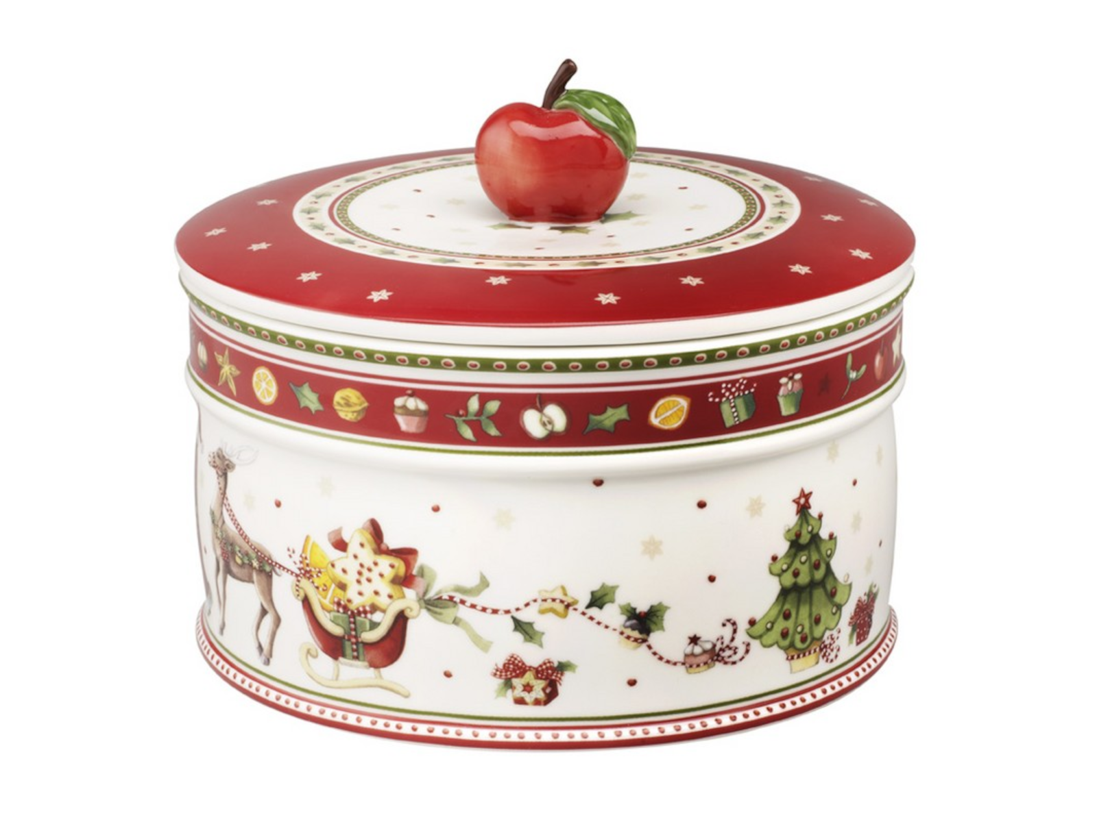 Villeroy &amp; Boch Winter Bakery Delight Gebäckdose gross 13 x 17 cm Freisteller