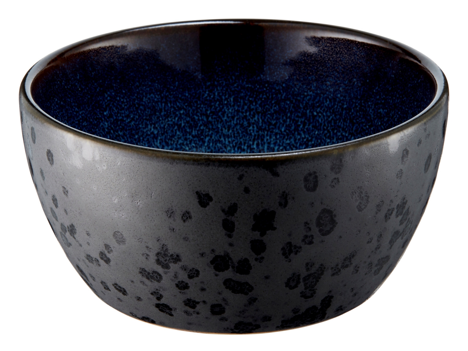 Bitz Bowl matt black / shiny dark blue 12 cm