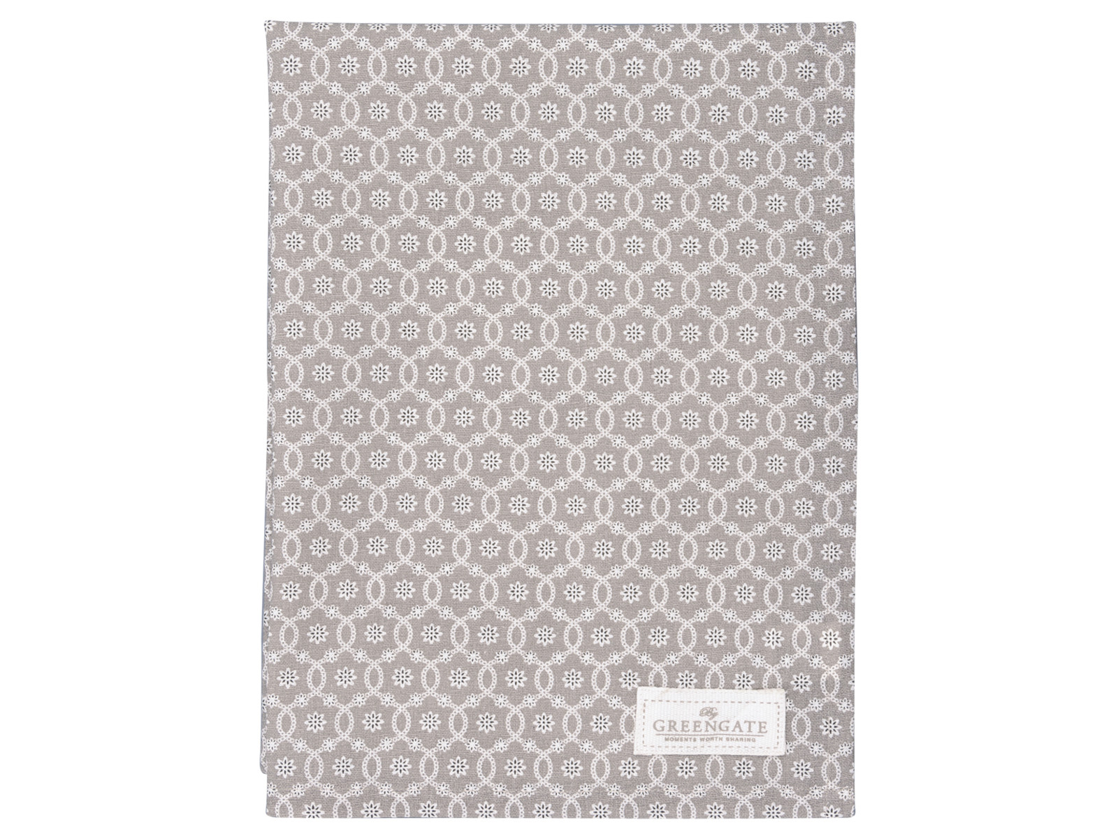 Greengate Sina Geschirrtuch grey 70x50cm Freisteller 1