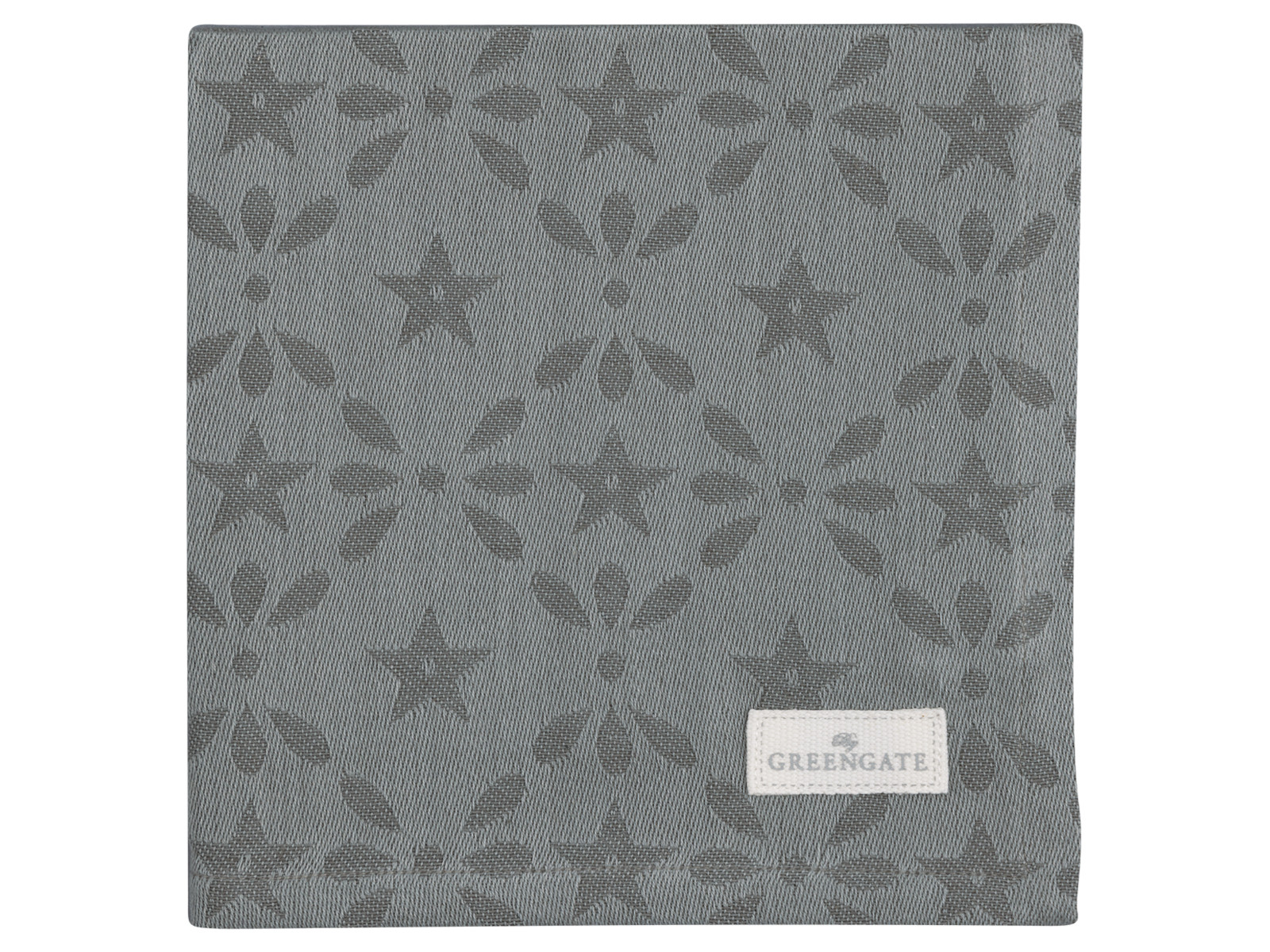 Greengate Courtney Stoffserviette jacquard grey 40x40cm Freisteller 1