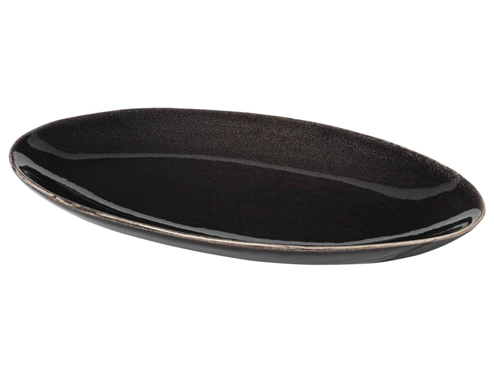 Broste Copenhagen NORDIC COAL Platte oval 22 cm