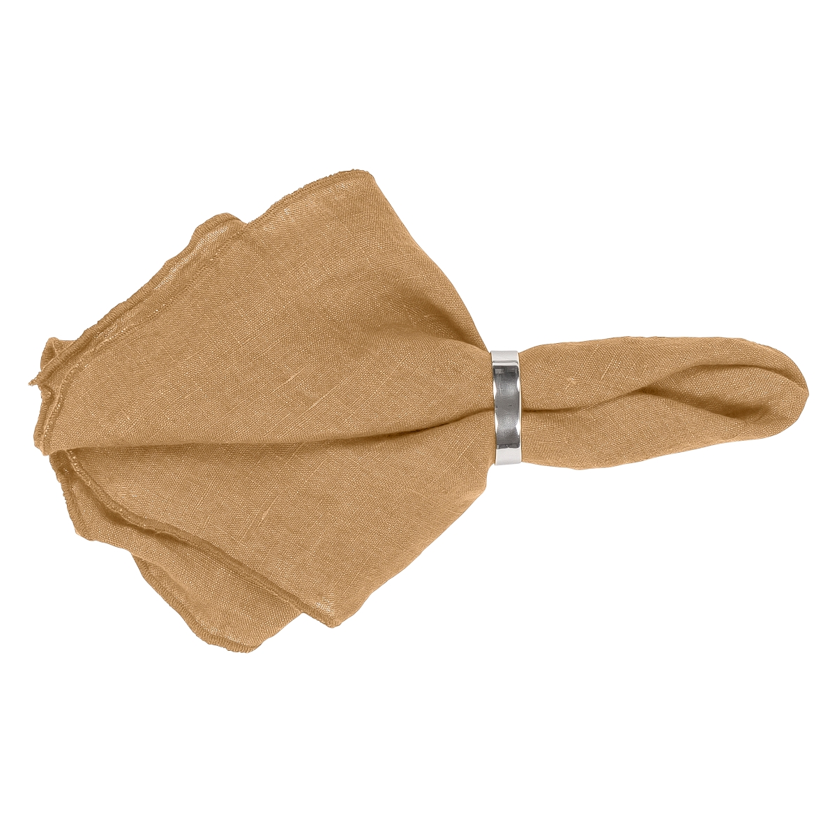 Broste Copenhagen Gracie Serviette Leinen Indian Tan 45 x 45 cm