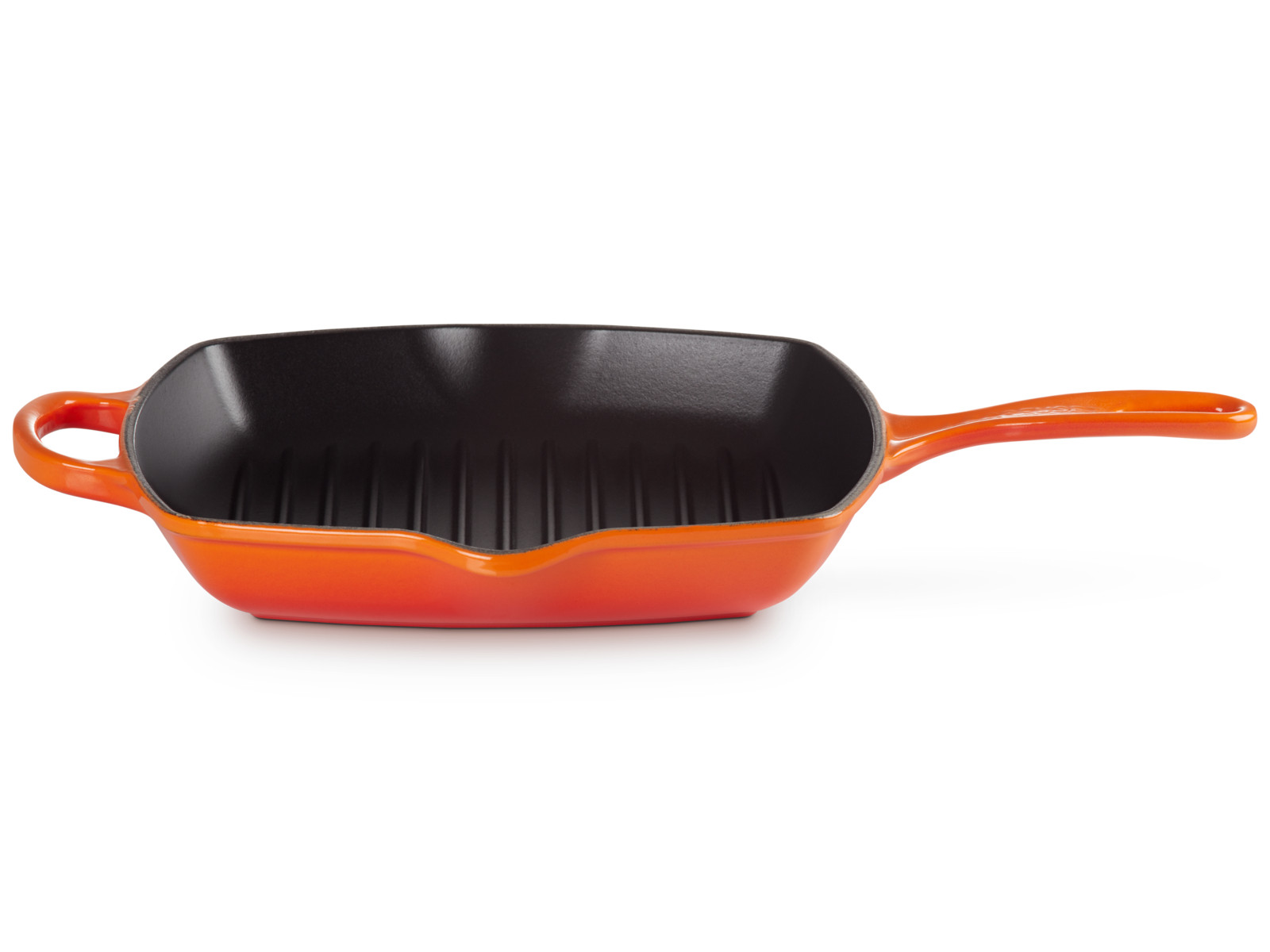 Le Creuset Grillpfanne Signature quadratisch ofenrot 26cm Freisteller 1