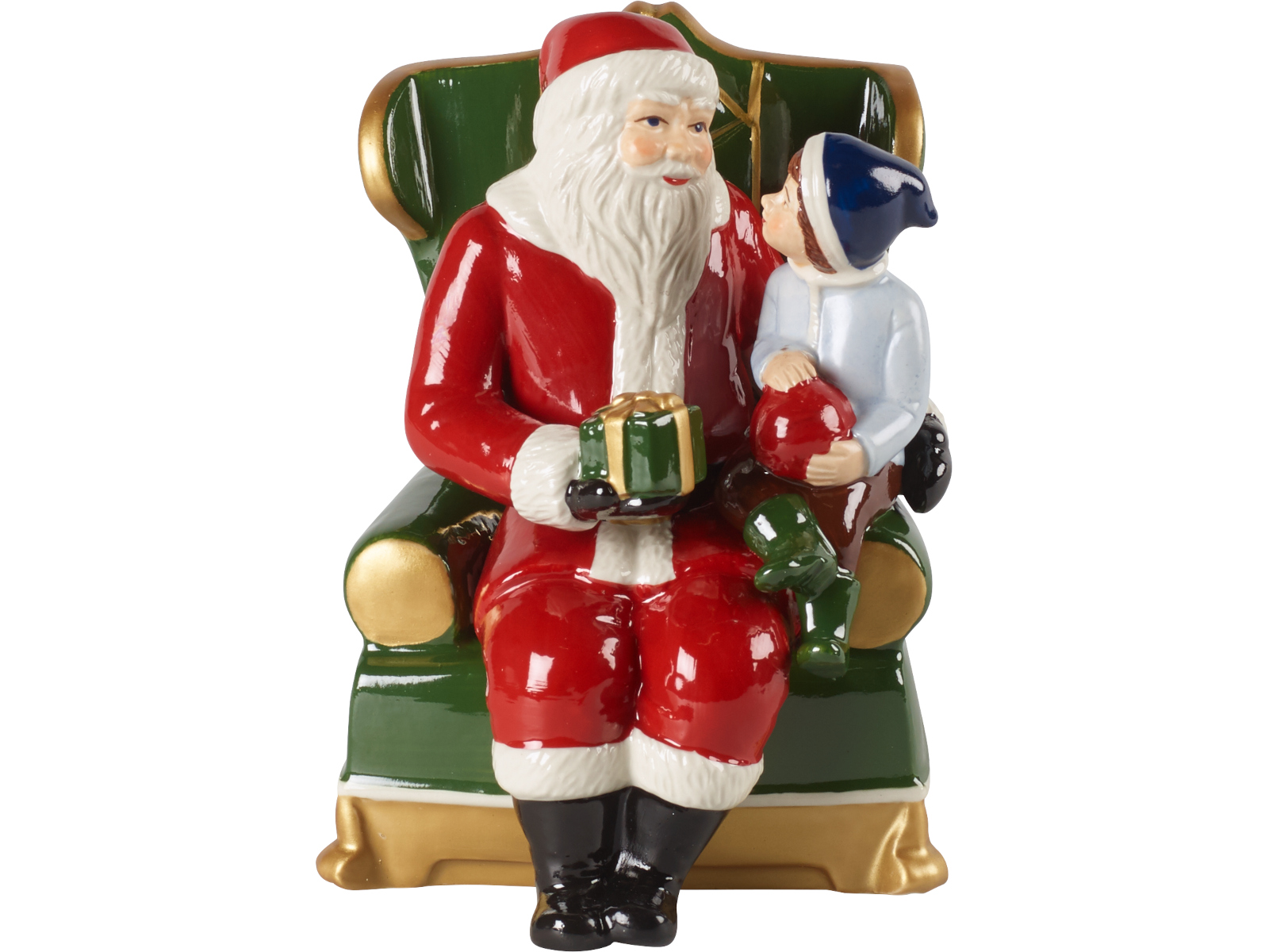 Villeroy &amp; Boch Christmas Toys Santa auf Sessel Freisteller