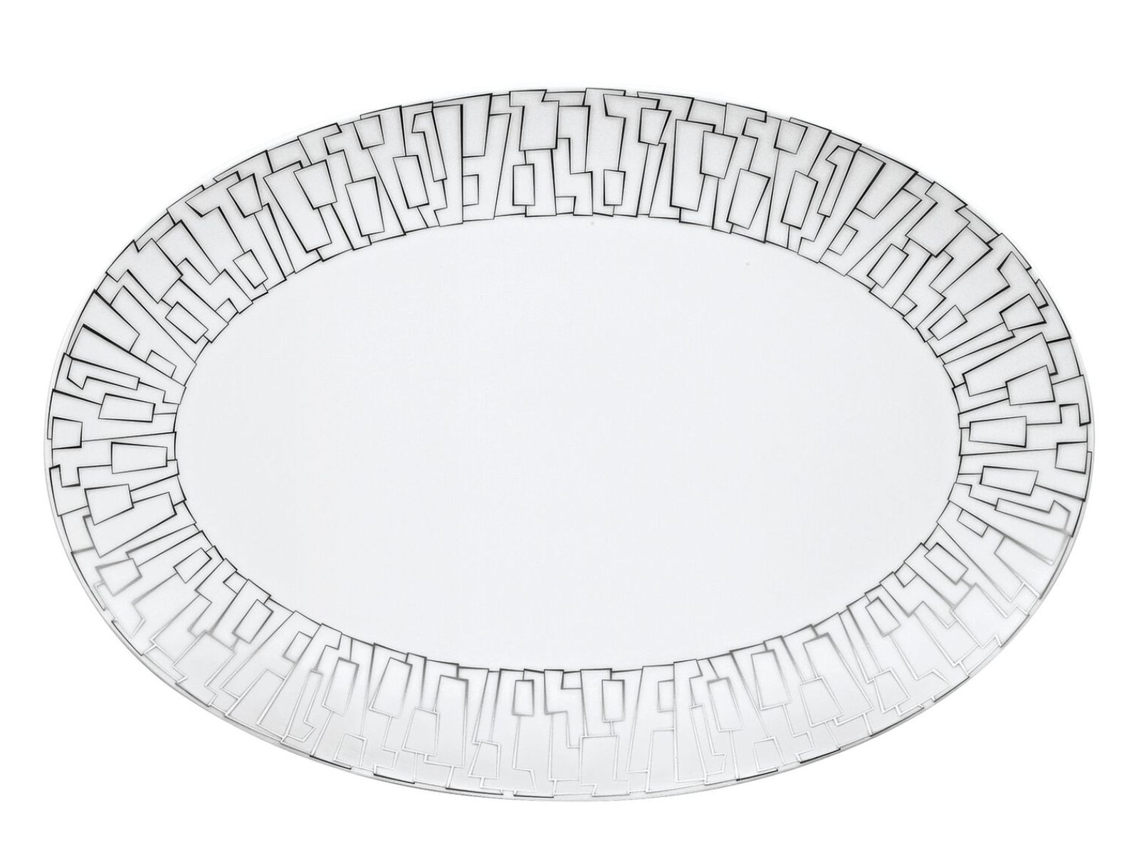 Rosenthal TAC Gropius Skin Platin Platte 34 cm