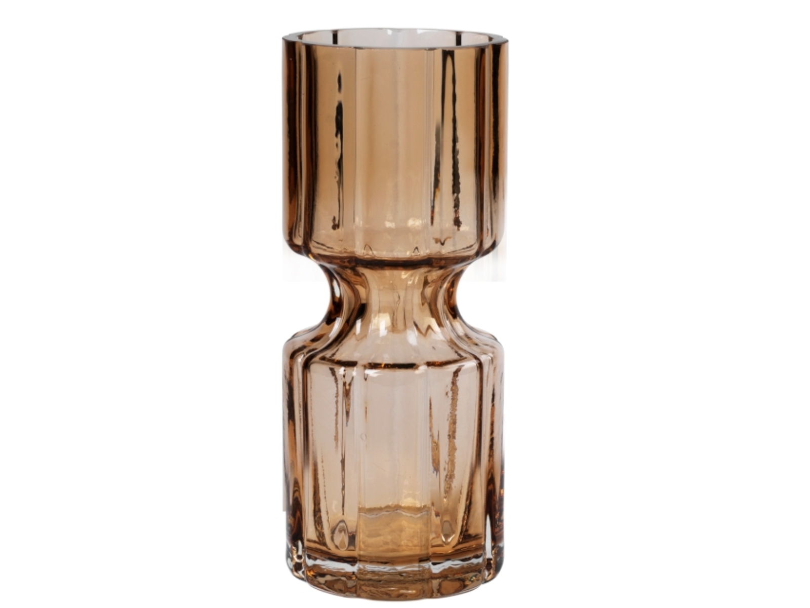 Broste Copenhagen Hyacint Vase Glas Indian Tan 20 cm