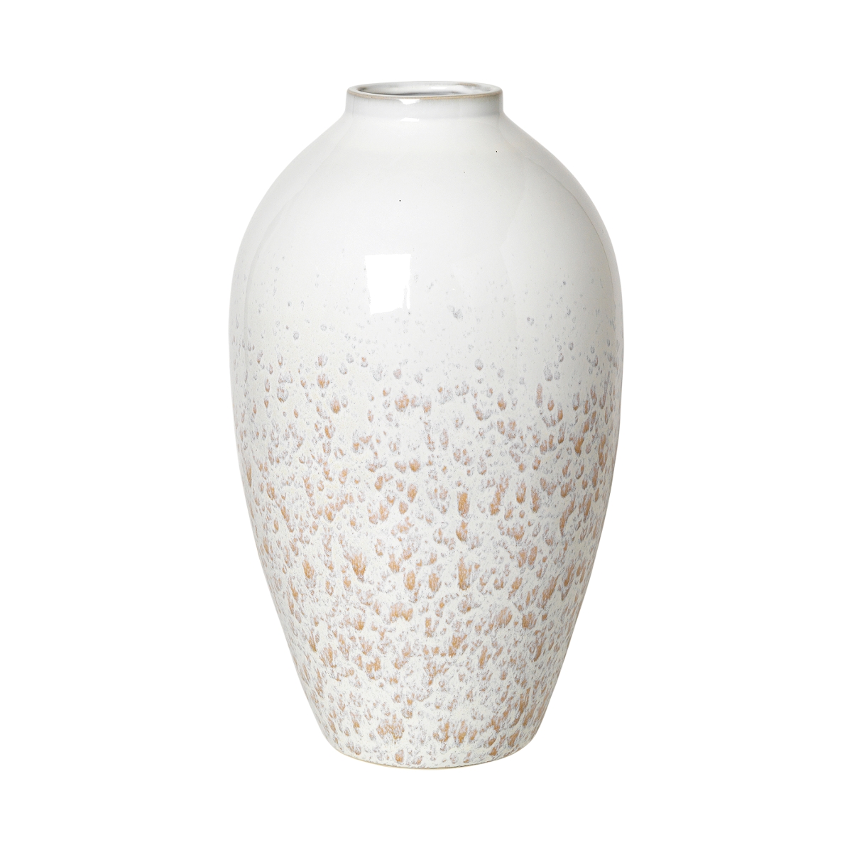 Broste Copenhagen Ingrid Vase L Keramik Rainy Day / Indian Tan 40 cm