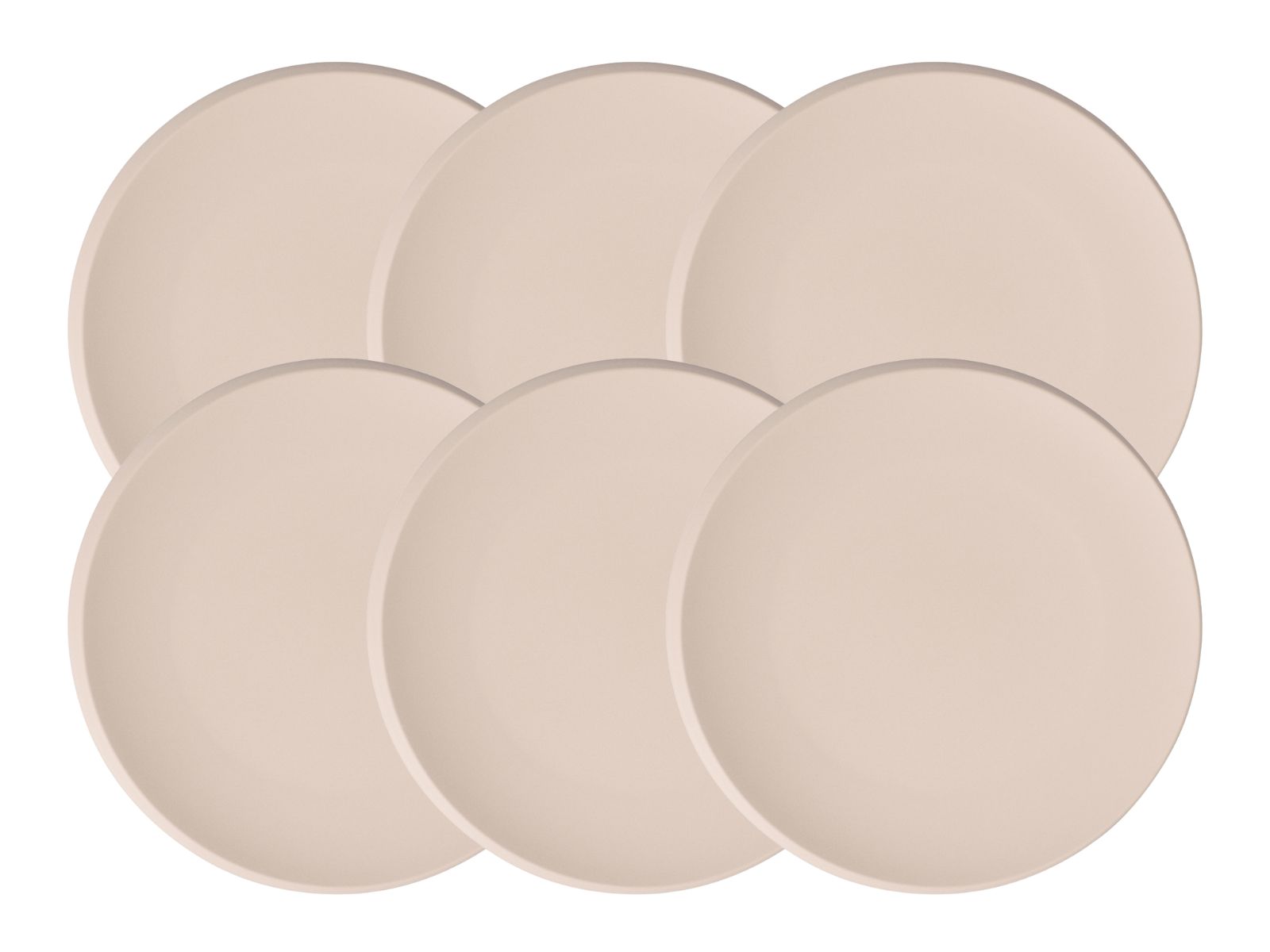 Villeroy &amp; Boch NewMoon beige Frühstücksteller 24 cm Set6 Freisteller