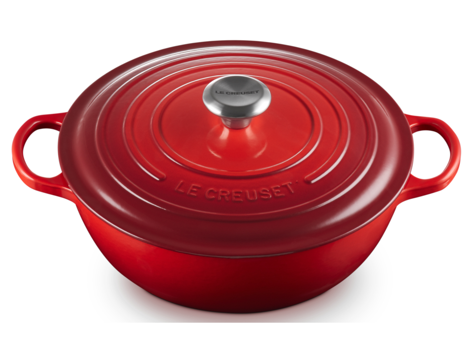 Le Creuset Bräter La Marmite Signature rund kirschrot 28cm