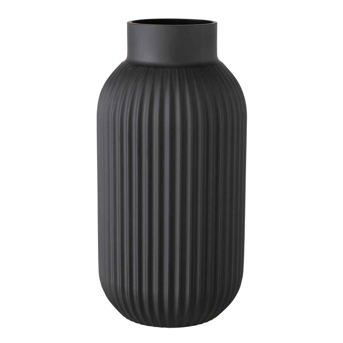 Boltze Nordika Vase schwarz matt 30cm (1 Stück)