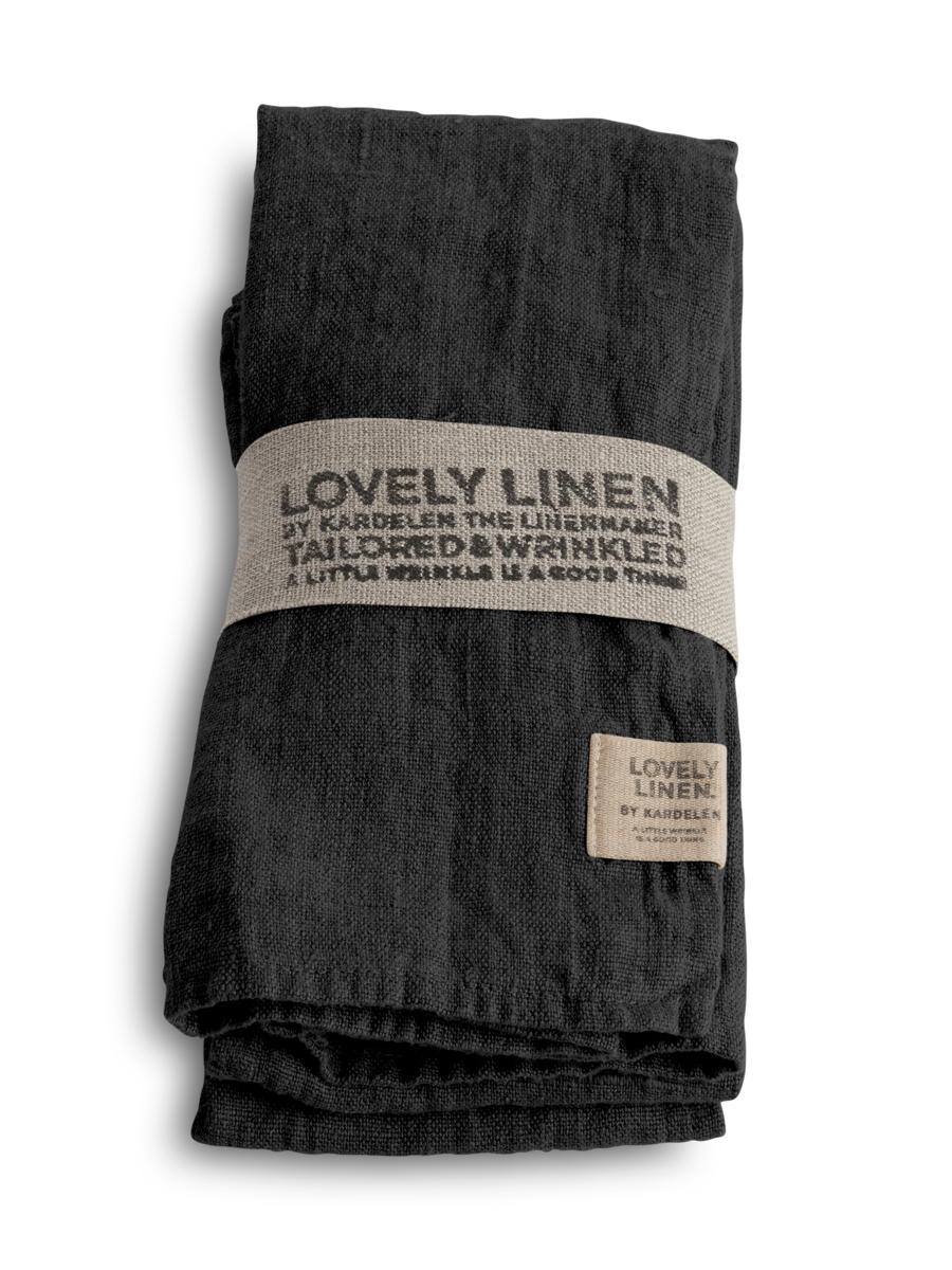 Lovely Linen Lovely Serviette Leinen dark grey (1 Stück)