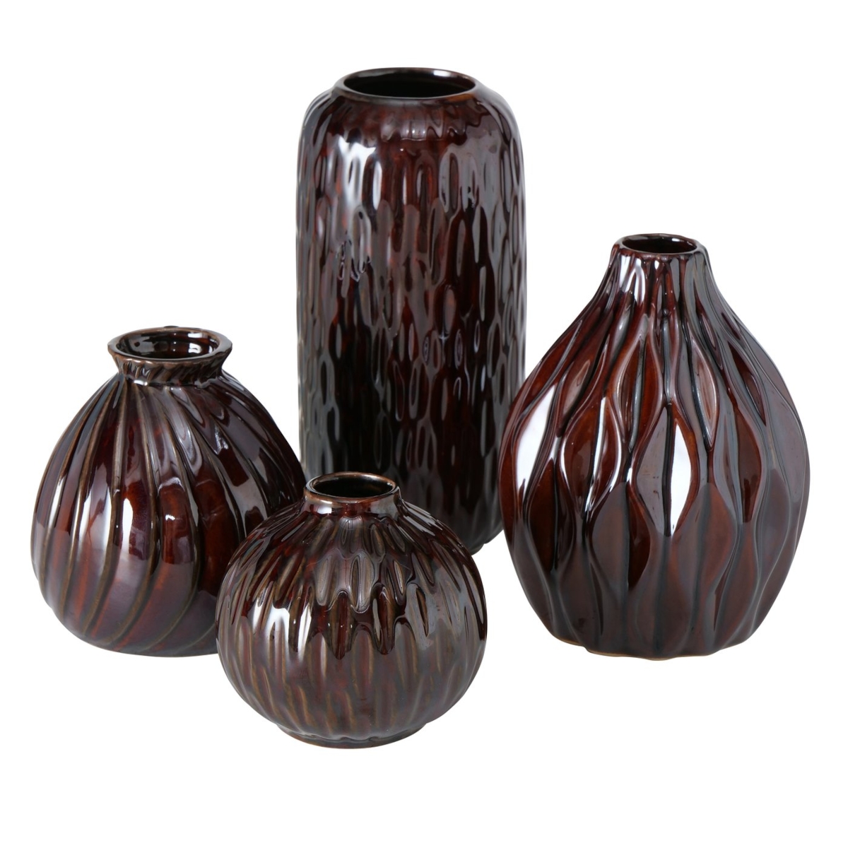 Boltze Vase Zalina dunkelbraun 19 cm (1 Stück)