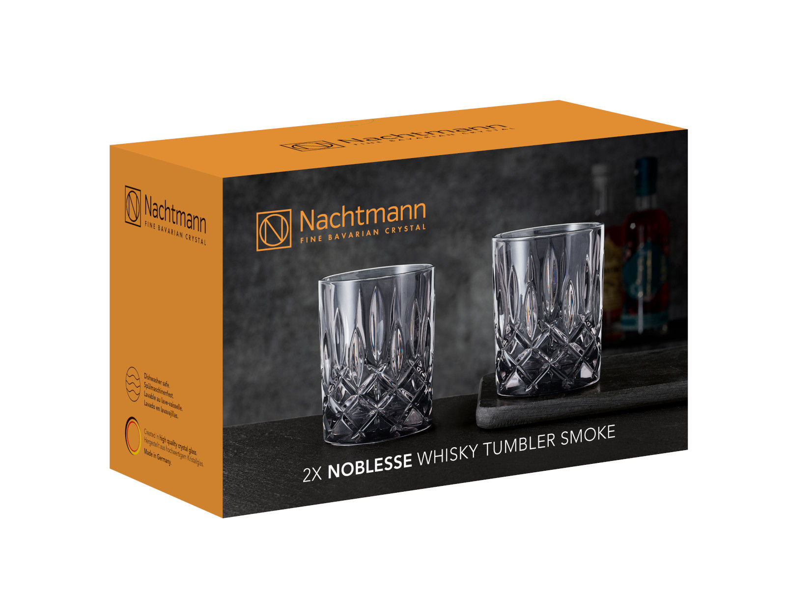 Nachtmann Noblesse Whiskybecher smoke Set 2tlg Freisteller 1