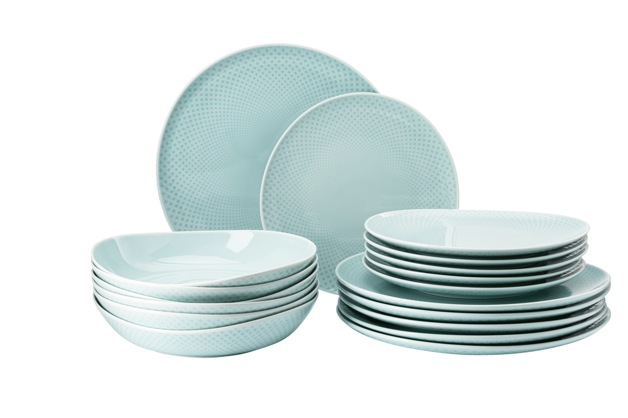 Rosenthal Junto Opal Green Teller-Set 18t