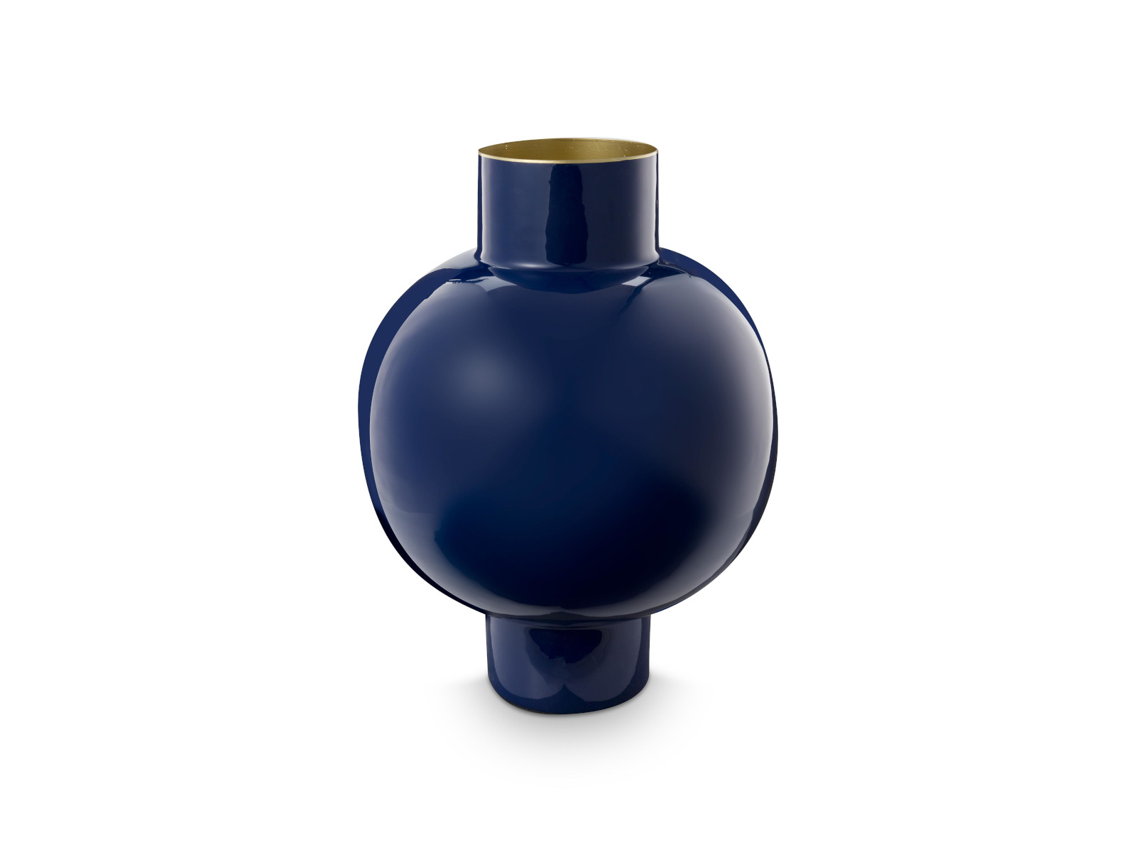 PIP STUDIO Vase Metall groß Royal blue 31,5x42cm Freisteller 1