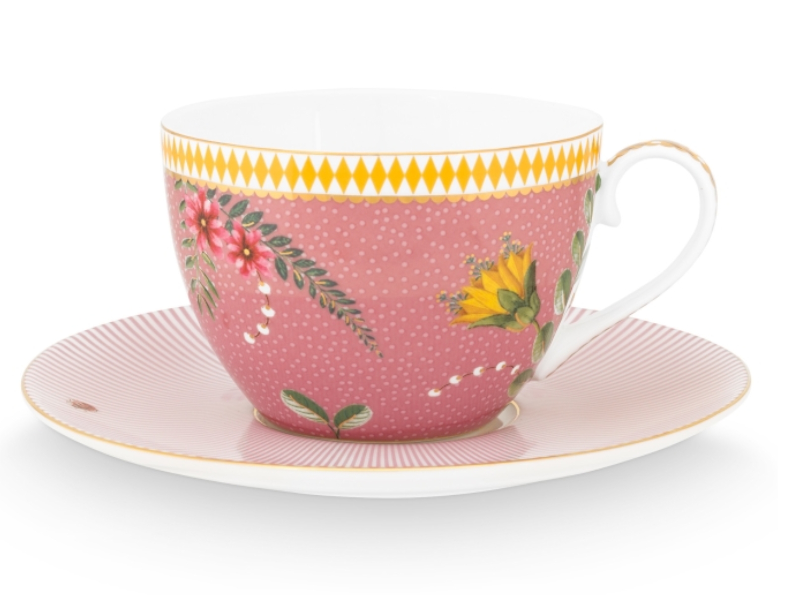 PIP STUDIO La Majorelle Tasse mit Untertasse pink 0,28 l