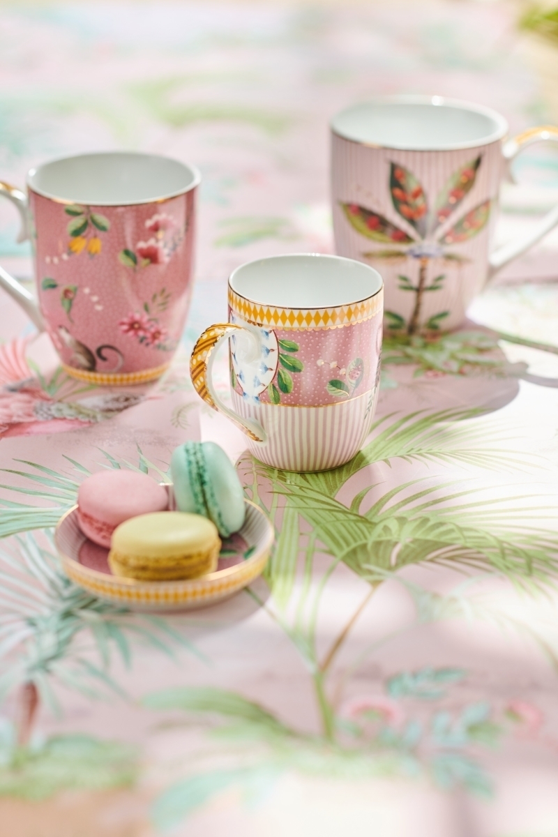 PIP STUDIO La Majorelle Teeset pink Set4