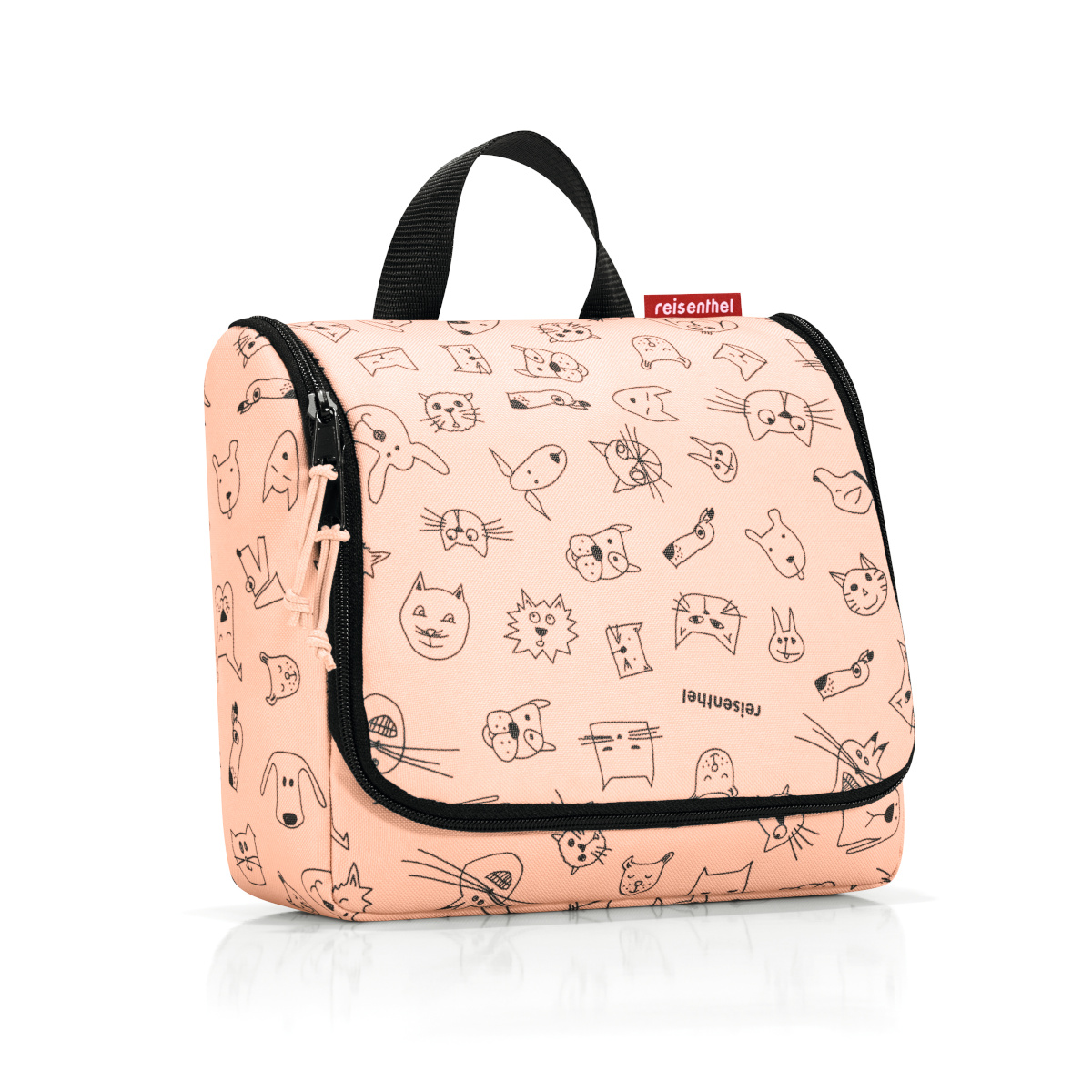 reisenthel toiletbag kids cats and dogs rose