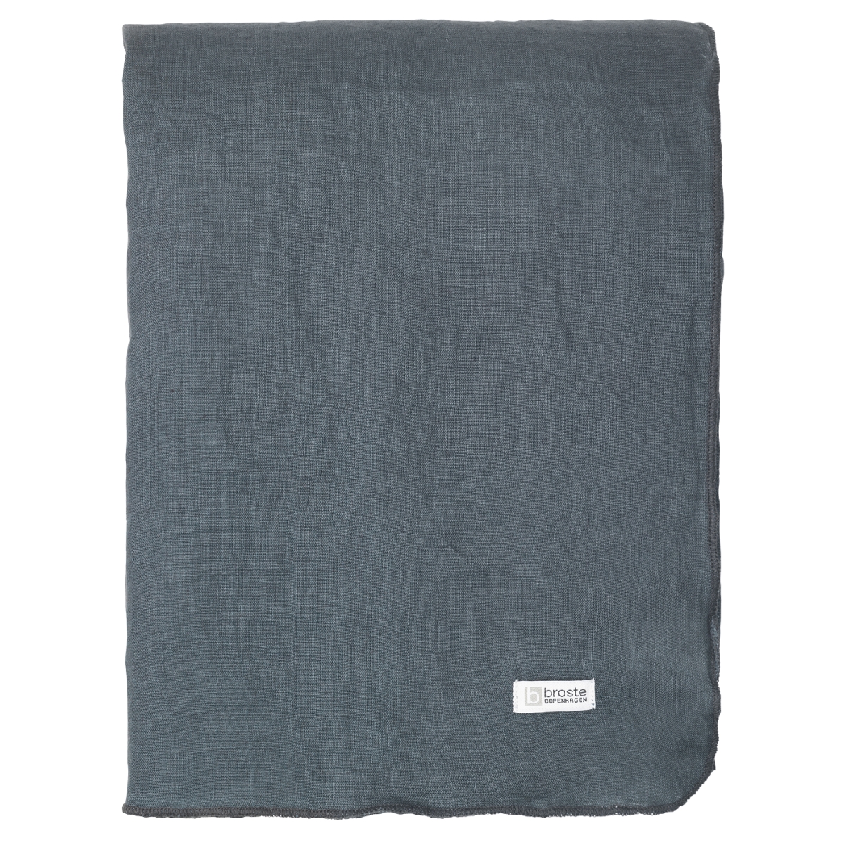 Broste Copenhagen Tischdecke GRACIE Eco Friendly Linen petrol blue