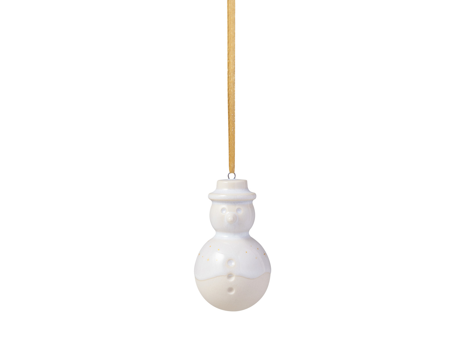 Villeroy &amp; Boch Winter Glow Ornament Schneemann 8cm Freisteller