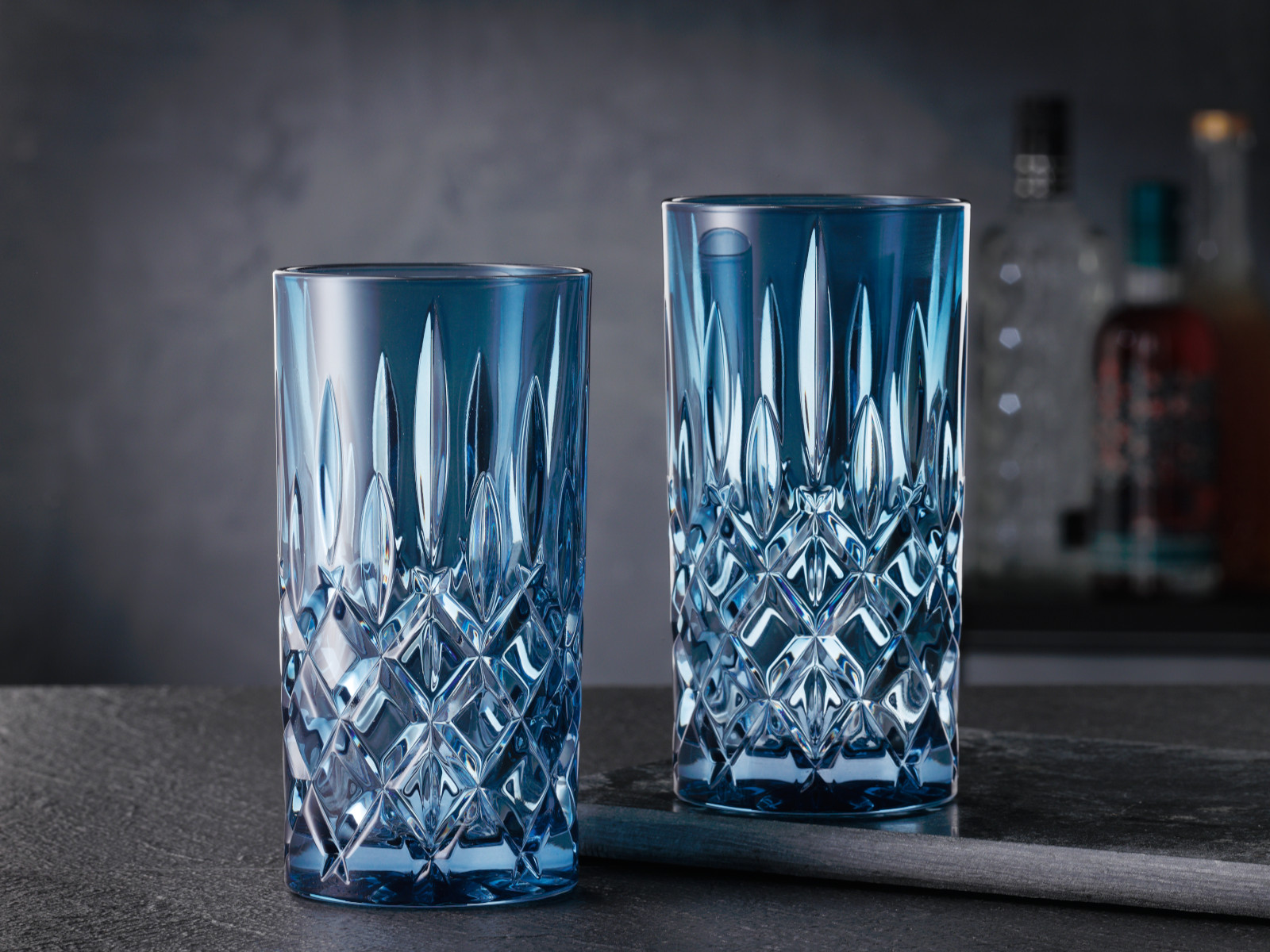 Nachtmann Noblesse Longdrink Vintage blue Set 2tlg Lifestyle 1