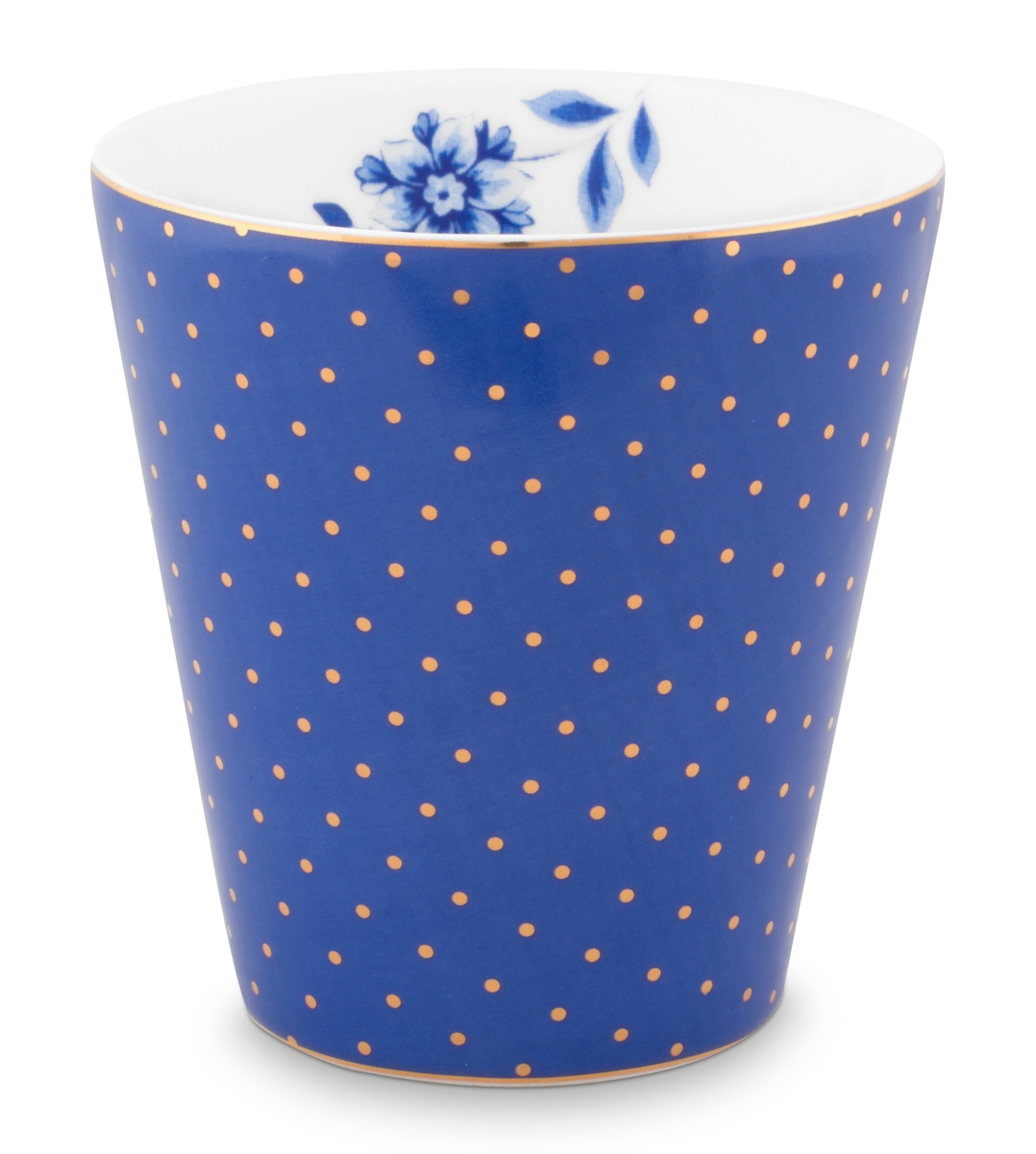 PIP STUDIO Royal Dots Blue Becher ohne Henkel klein 0,23 l