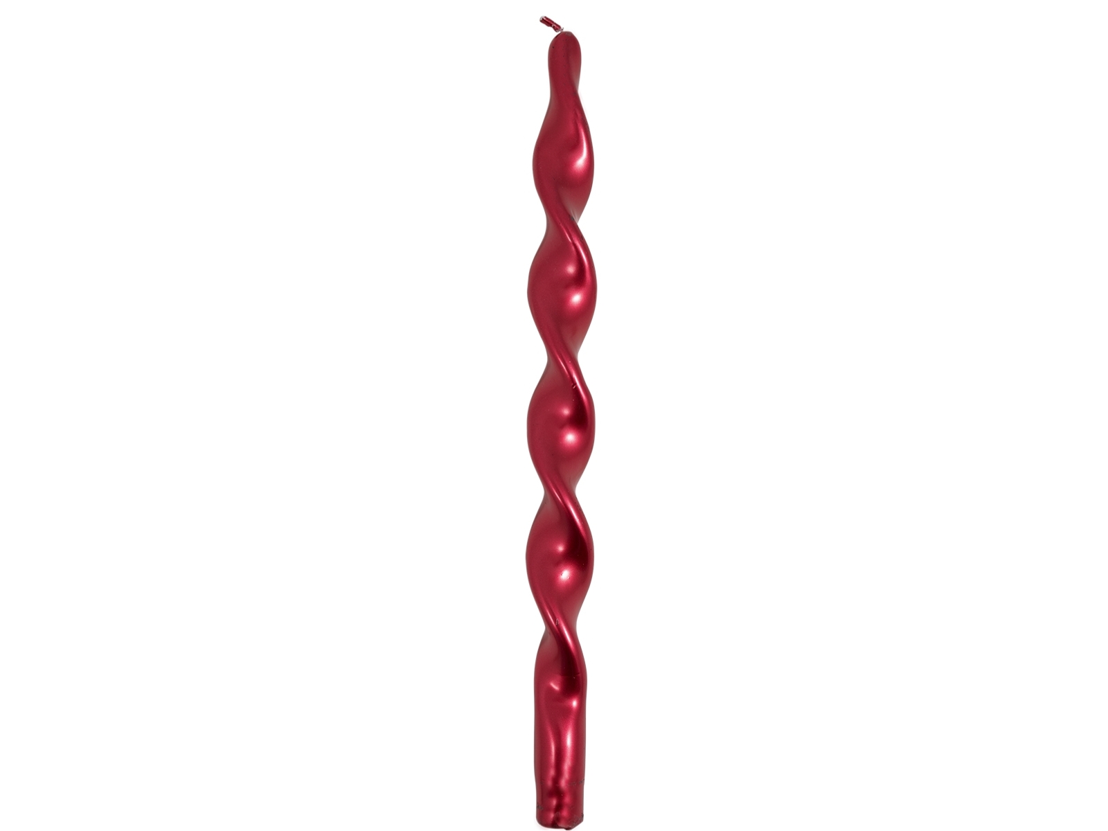 Greengate Kerze twisted dark red large 36cm 2Stk.