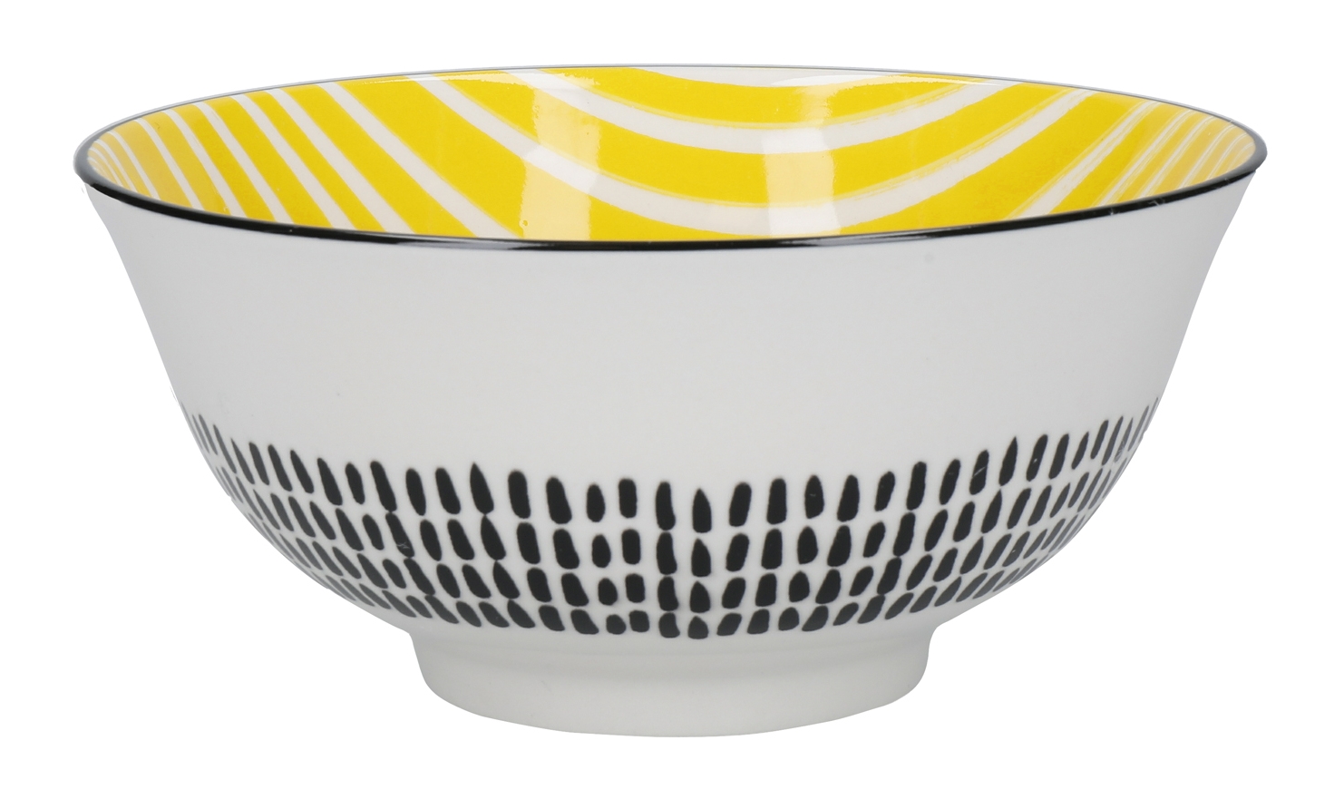 KitchenCraft Bowl Monochrome 15 cm Set4